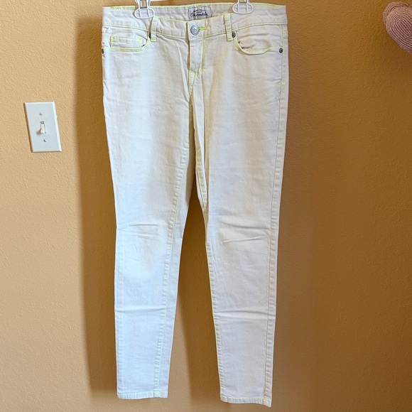 Women's Lime Green Aeropostale Skinny Jeans - Picture 6 of 6